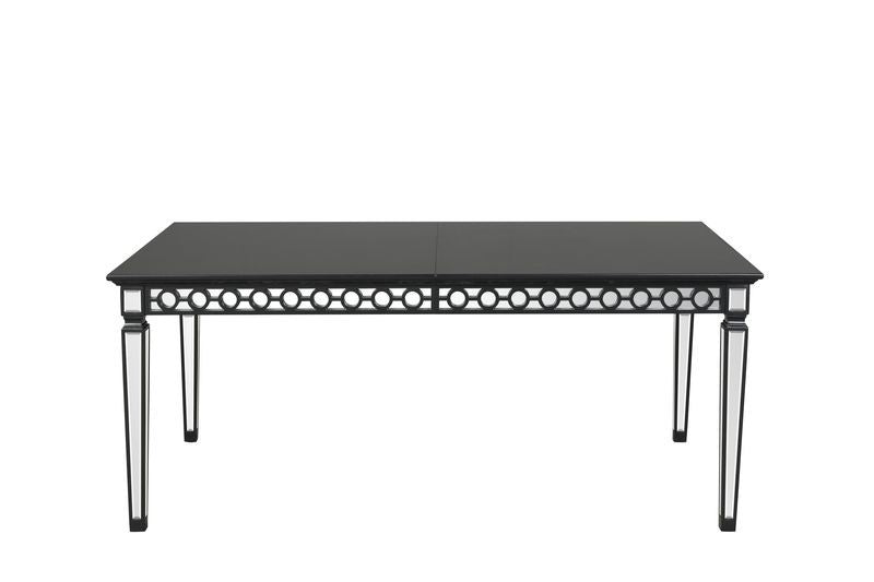 Varian II - Dining Table - Mirrored & Black