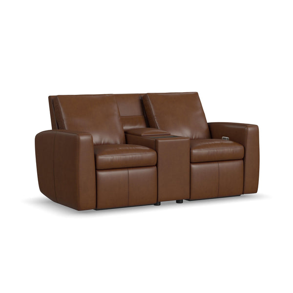 Aria - Power Reclining Loveseat With Console