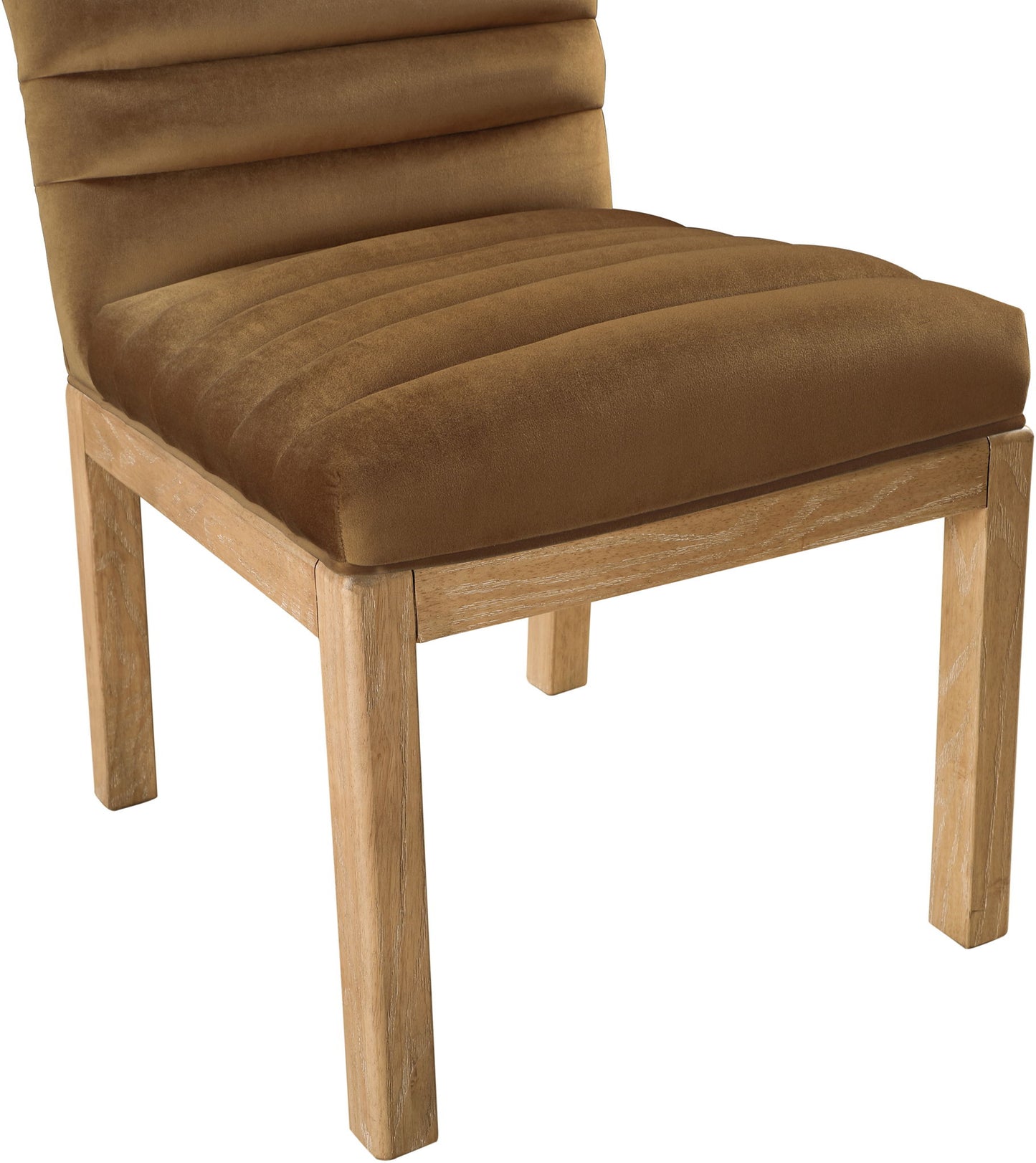 Evelyn - Dining Chair With Natural Legs - Saddle