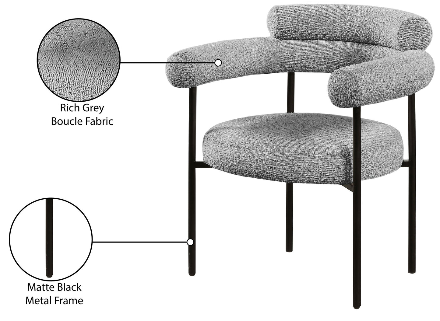 Blake - Dining Chair With Black Legs (Set of 2)