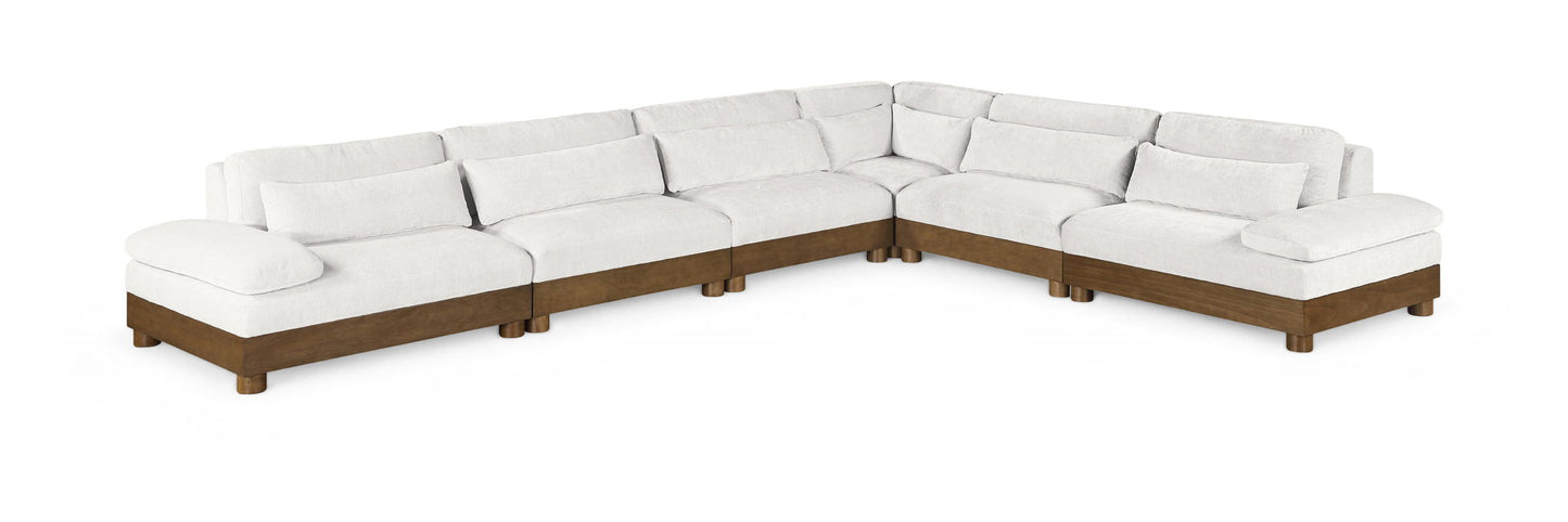 Turin - Fabric Upholstered 6 Piece Modular Sectional