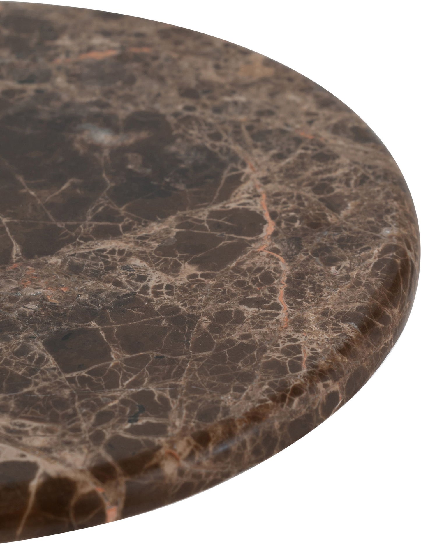 Helix - Genuine Marble Top And Aluminum Base End / Side Table