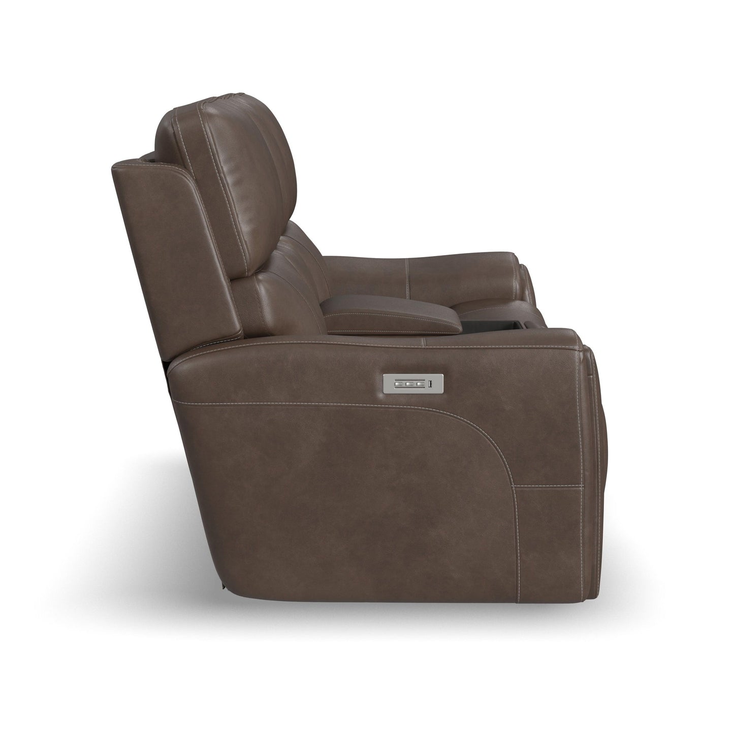 Carter - Power Reclining Loveseat With Console & Power Headrests & Lumbar - Cappuccino