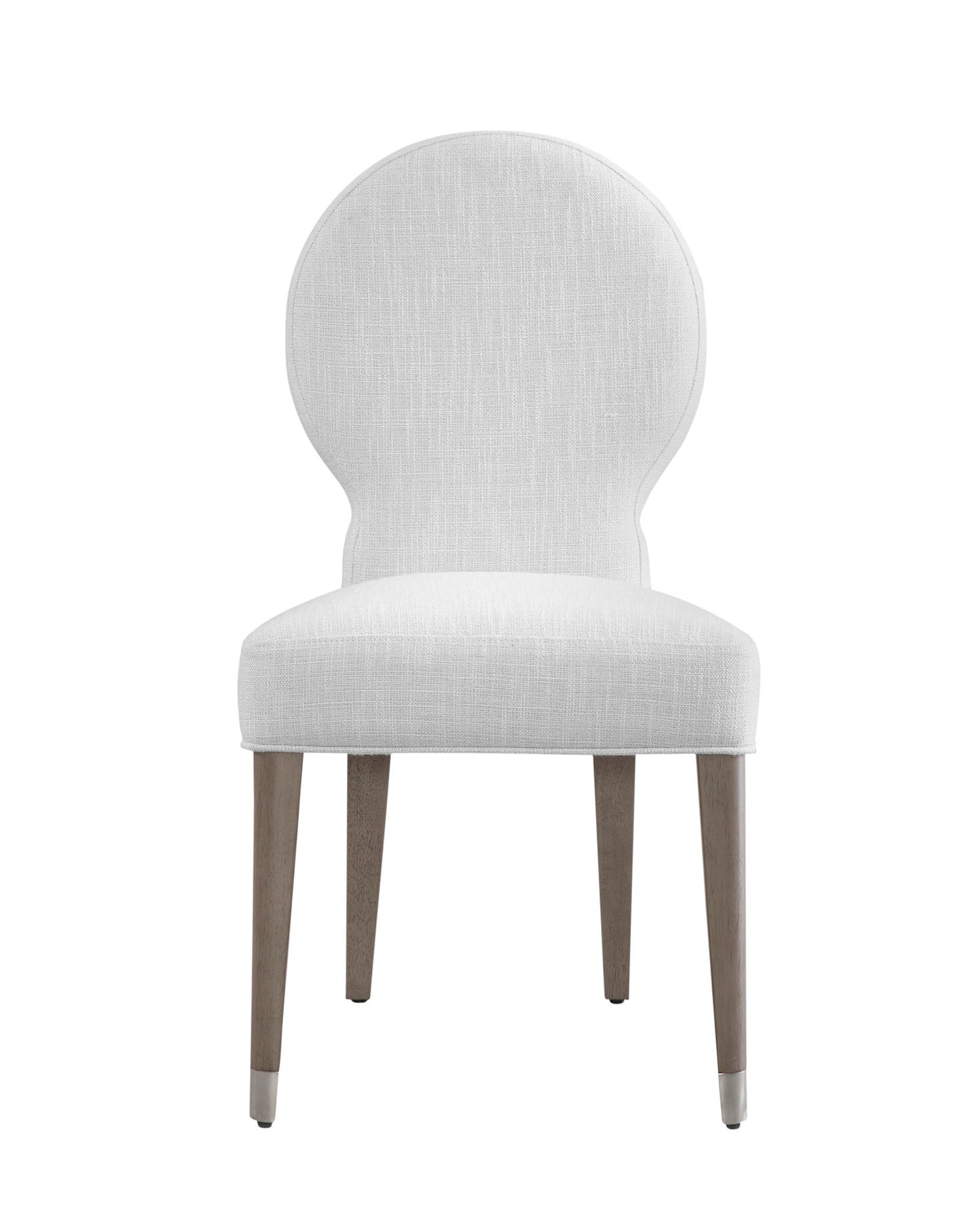 Farrah - Dining Chair - Light Oak Leg/Brushed Nickel Caps