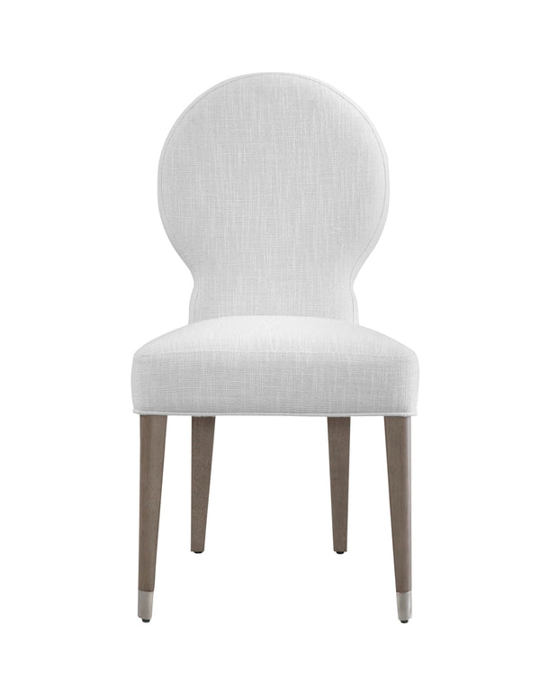 Farrah - Dining Chair - Light Oak Leg/Brushed Nickel Caps