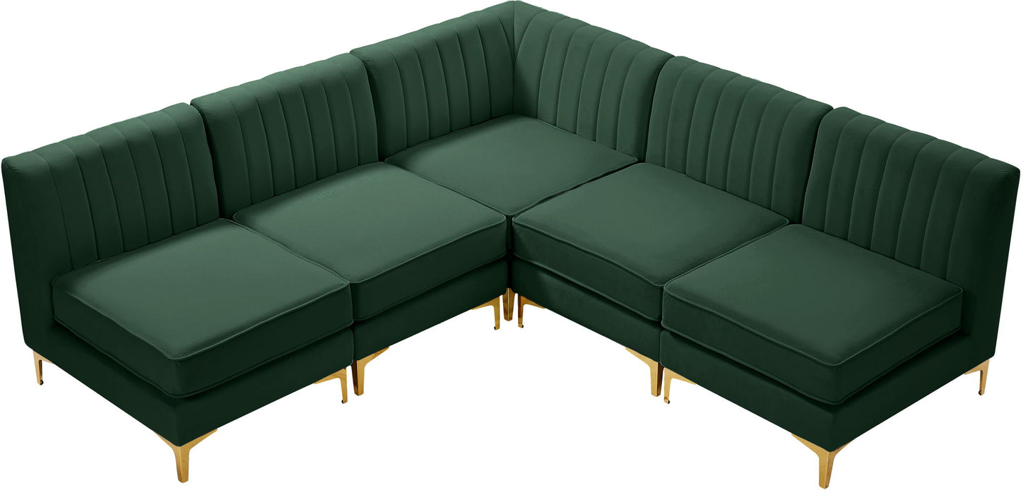 Alina - 5 Piece Armless Sectional
