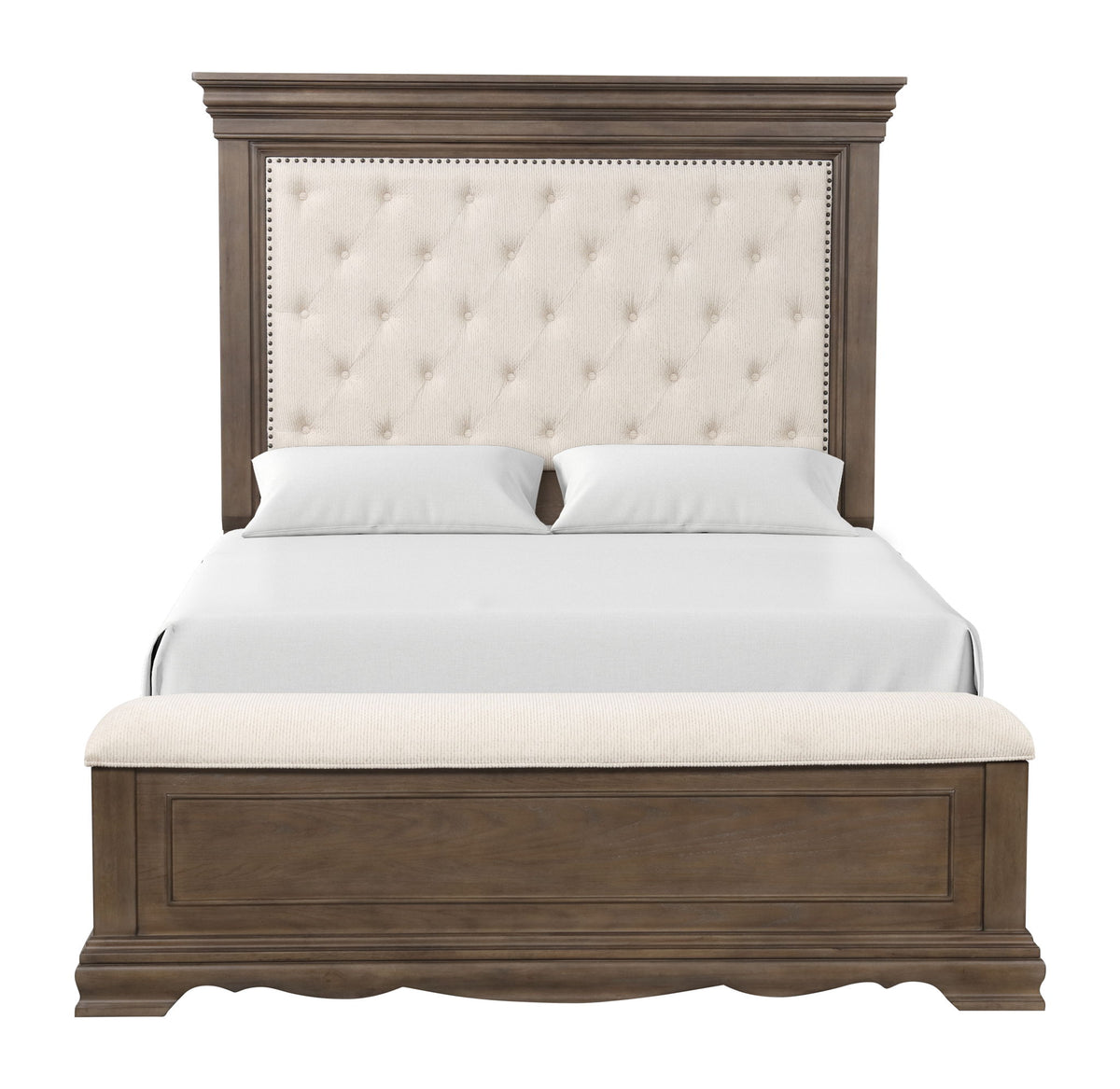 Stirling - Queen Bed - Gray