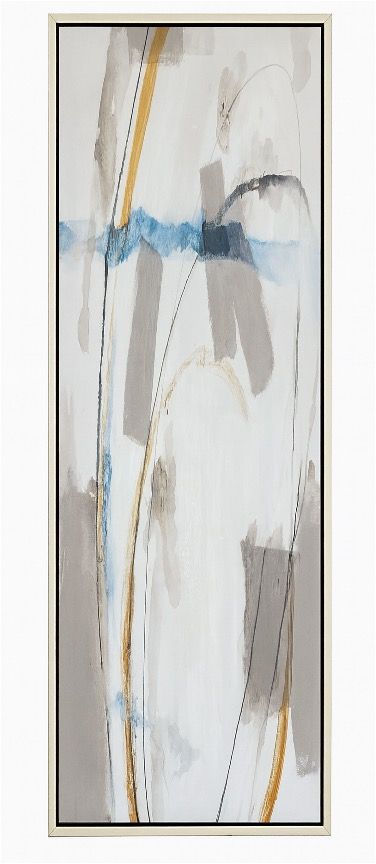 Framed Canvas Tranquil Flow - Gold