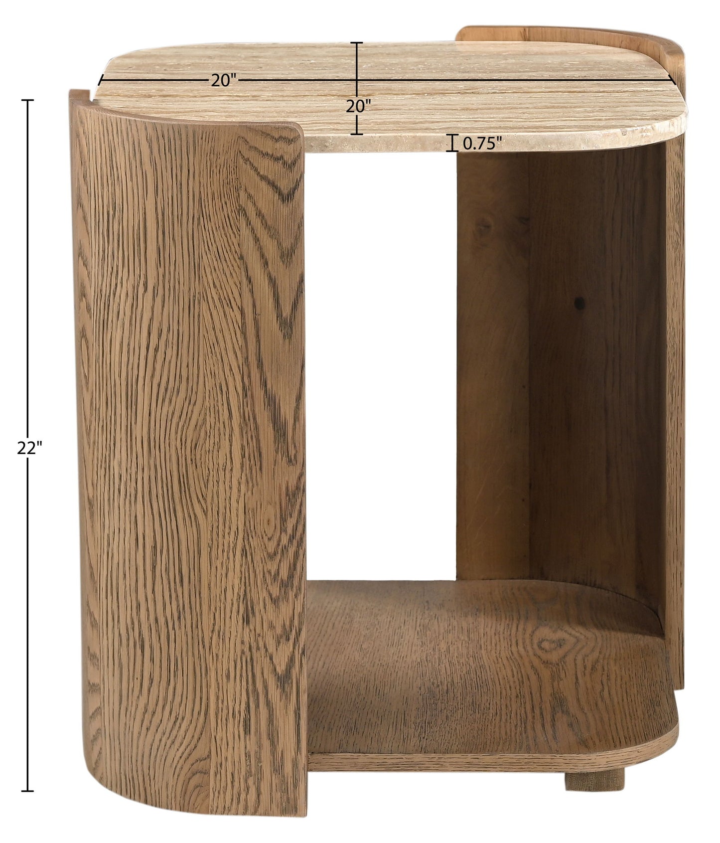 Calabria - Marble And Oak Wood Table