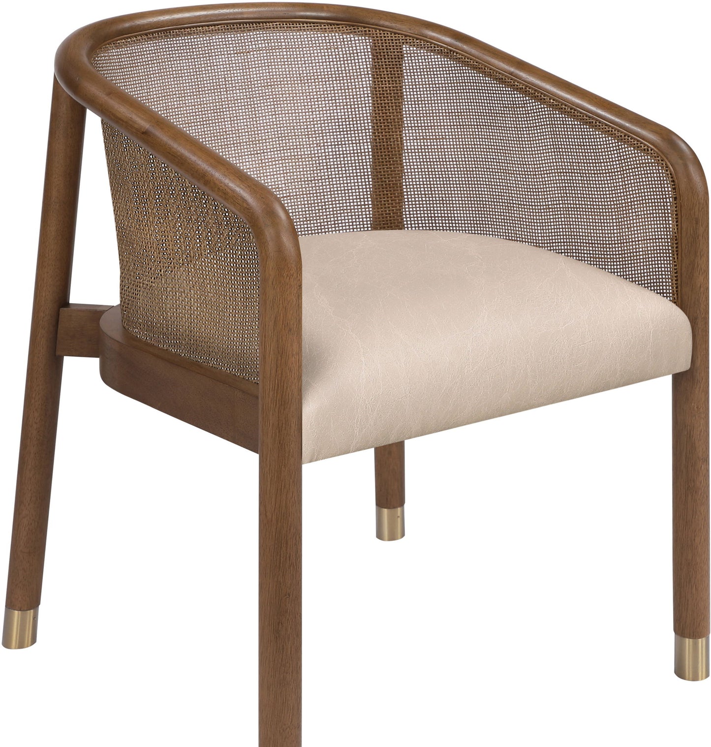 Sylvan - Vegan Leather Dining Chair (Set of 2) - Brown Frame