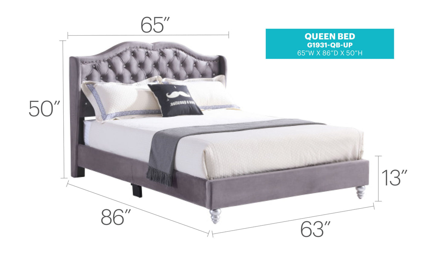 Glory Furniture - Joy - Upholstered Bed