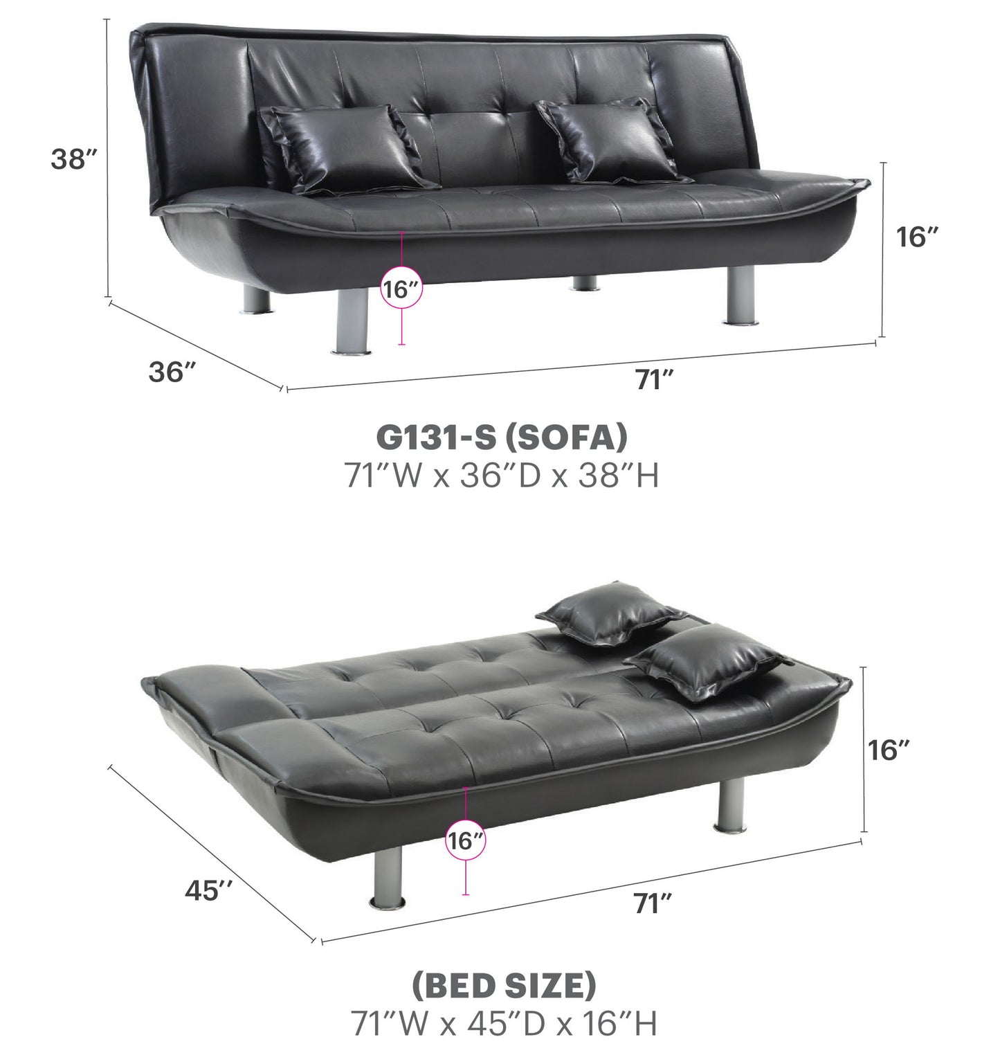 Glory Furniture - Lionel - Sofa Bed