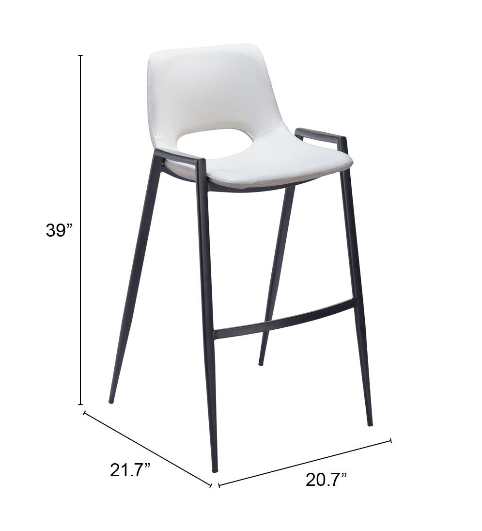Desi - Bar Chair With Black Legs (Set of 2)