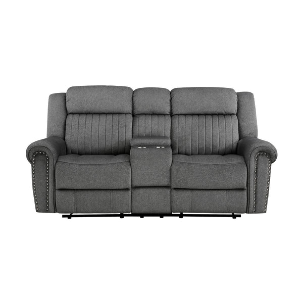 Brennen Double Reclining Love Seat with Center Console