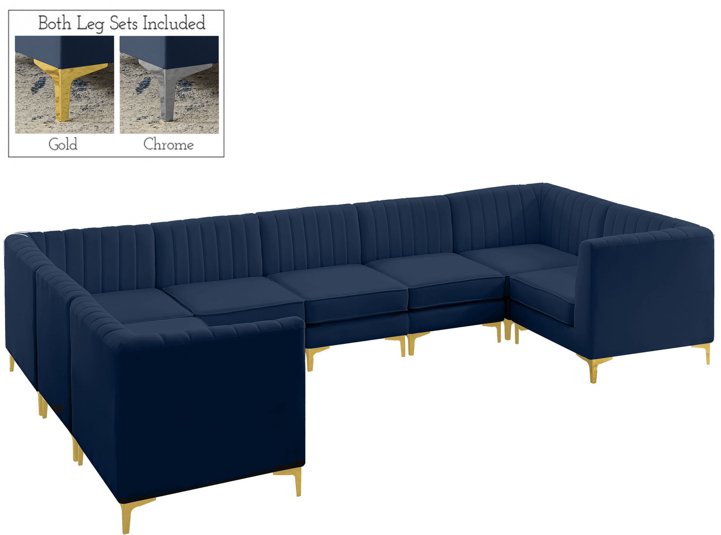 Alina - 8 Piece Modular U-Shaped Sectional
