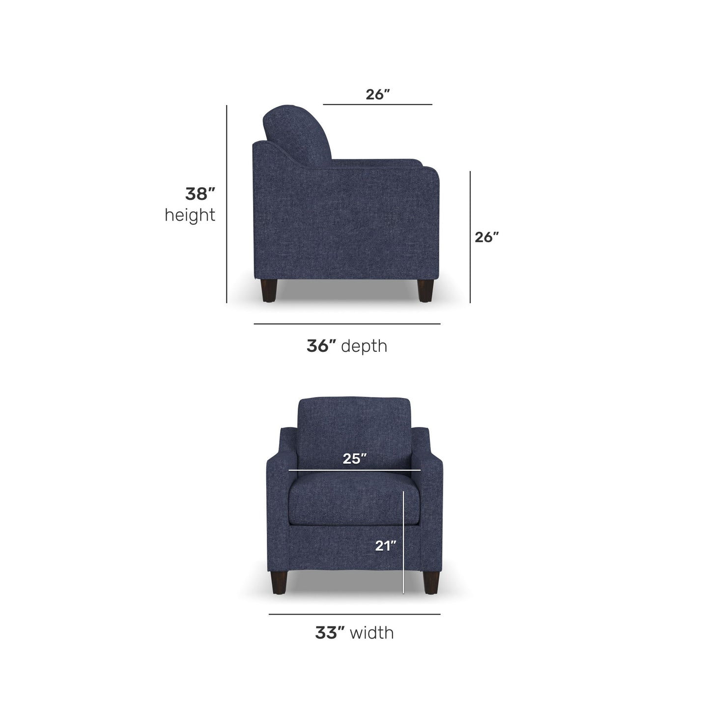 Jay - Fabric Stationary Chair