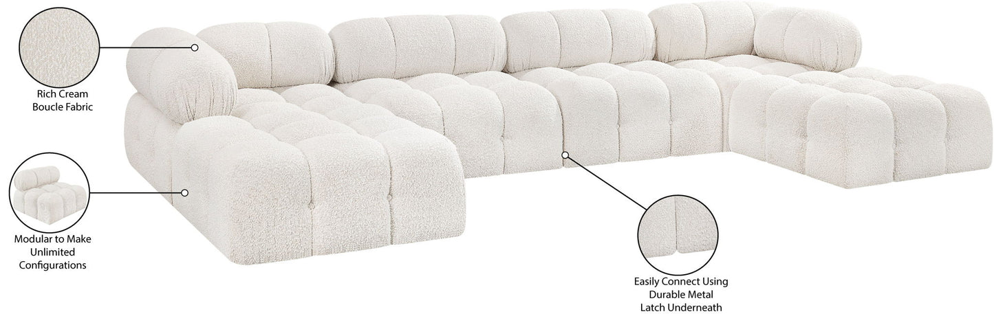 Ames - 6 Piece Fabric Modular U-Shaped Sectional