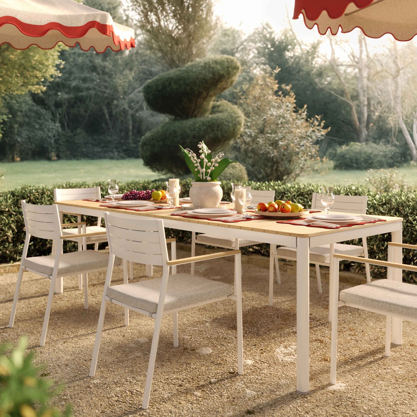 Sardinia - Outdoor Dining Table - Light Teak