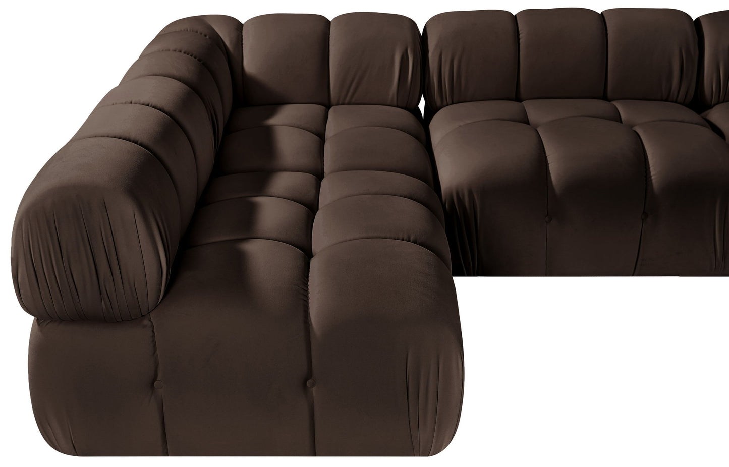 Orin - Velvet 5 Piece Modular Sectional