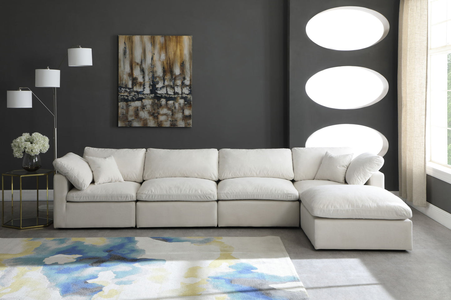 Plush - 5 Piece Modular Sectional