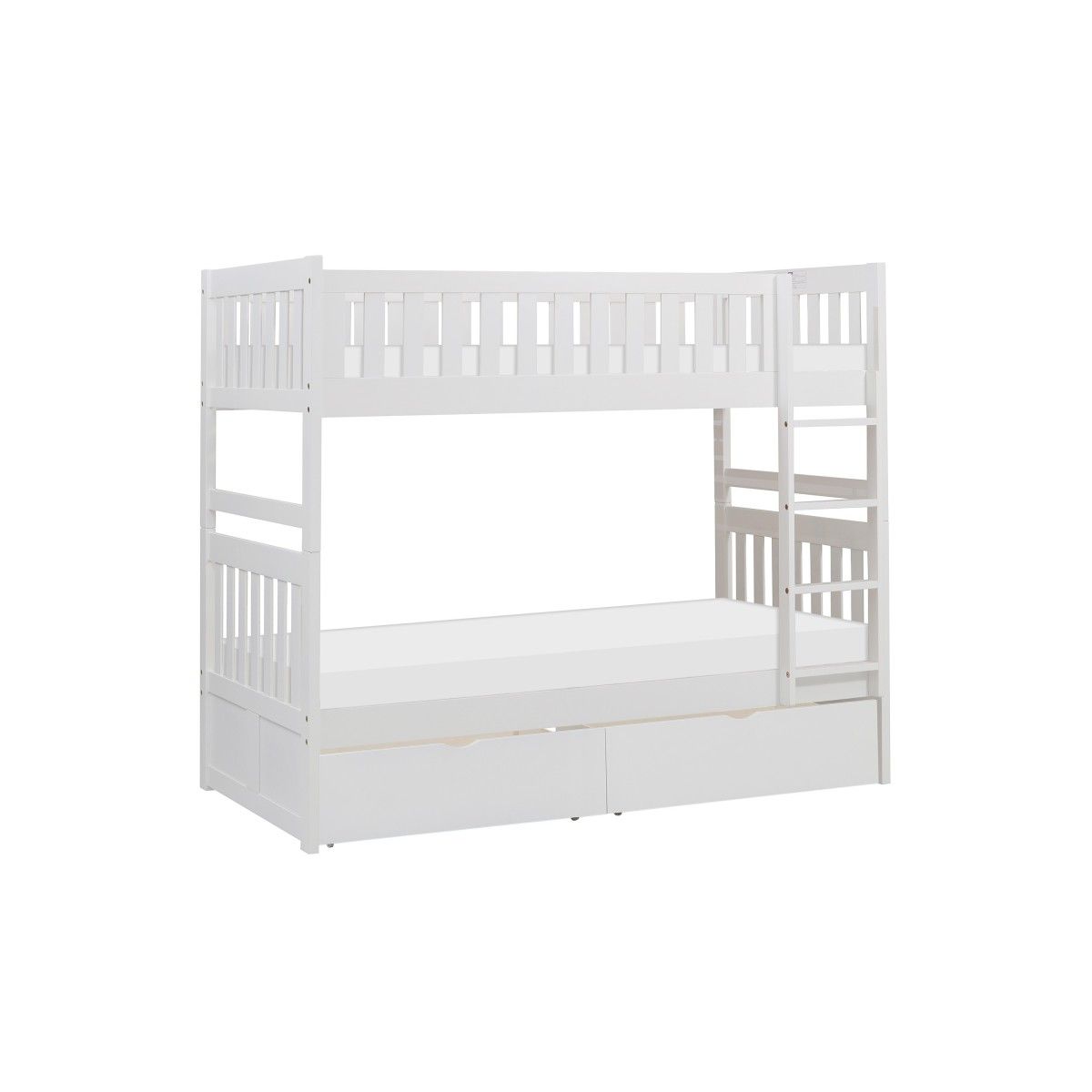 Galen Twin/Twin Bunk Bed with Storage Boxes