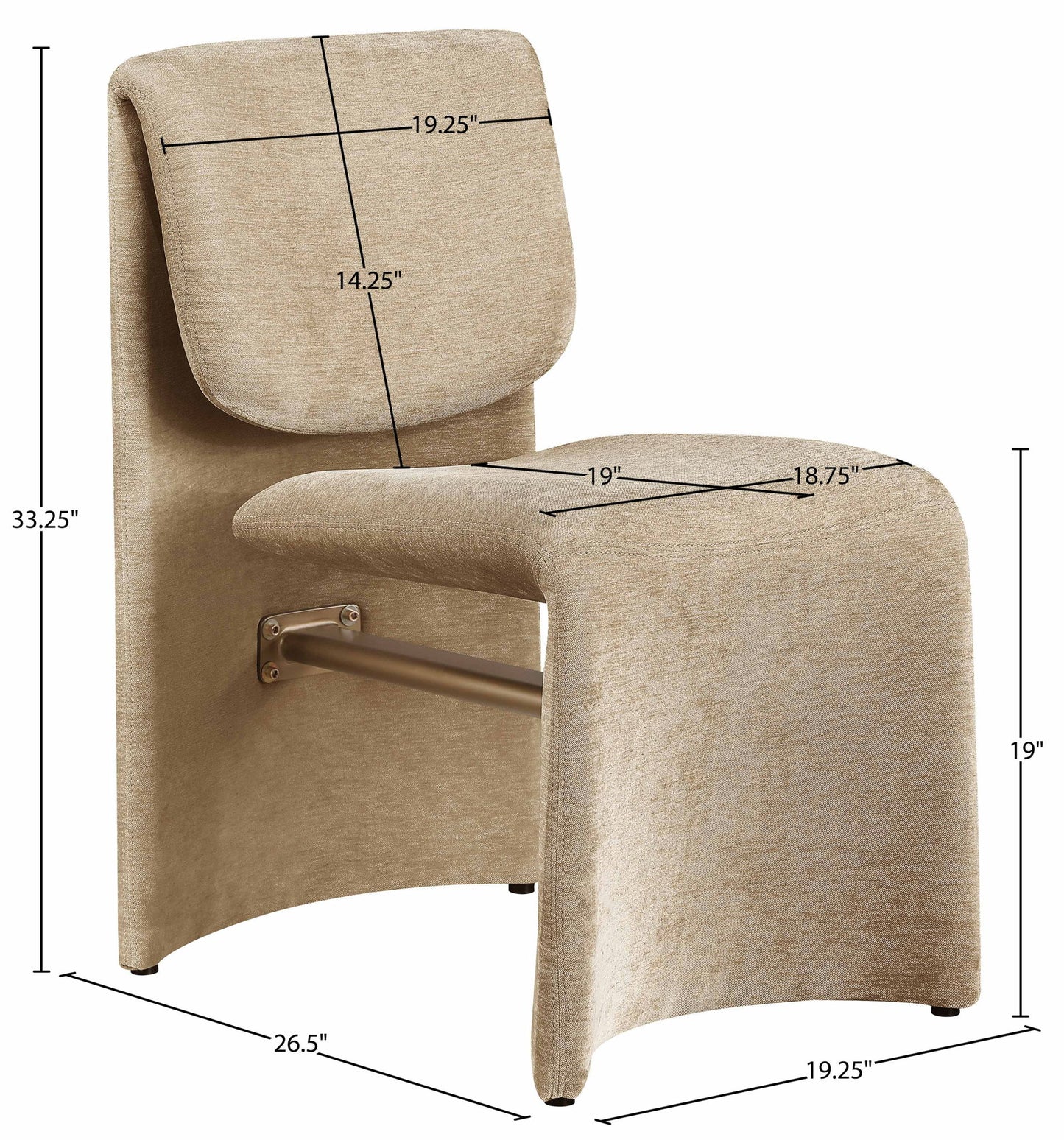 Slique - Performance Fabric Upholstered Dining Chair (Set of 2)