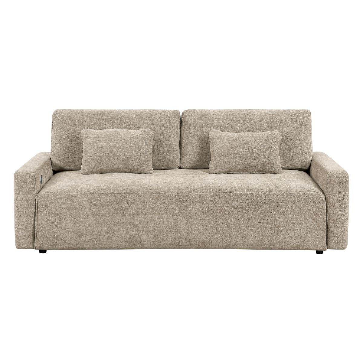 Cumulus Convertible Queen Sleeper Sofa with Charging Ports