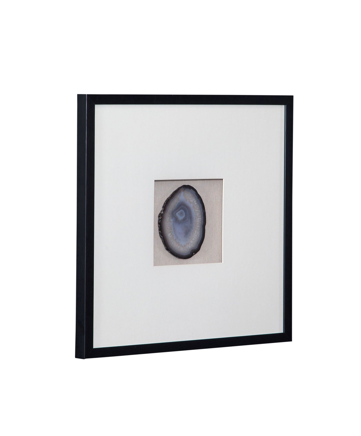 Crystal Geode II Wall Art - Blue / White