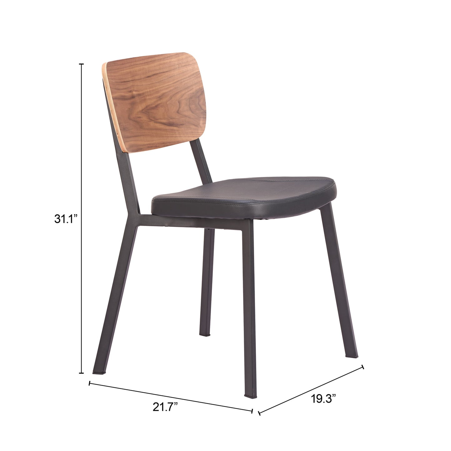 Ardenne - Dining Chair (Set of 4) - Black / Brown