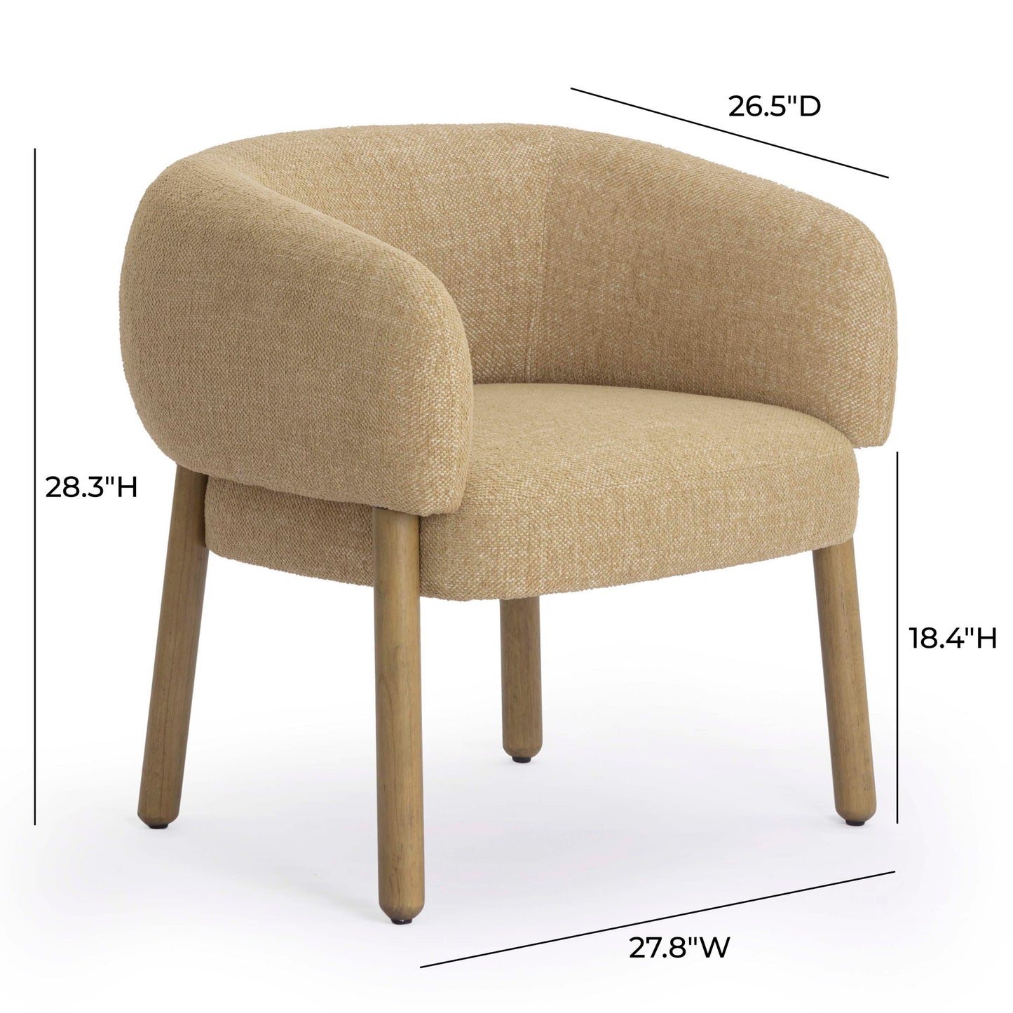 Foxy - Performance Basketweave Chenille Accent Chair