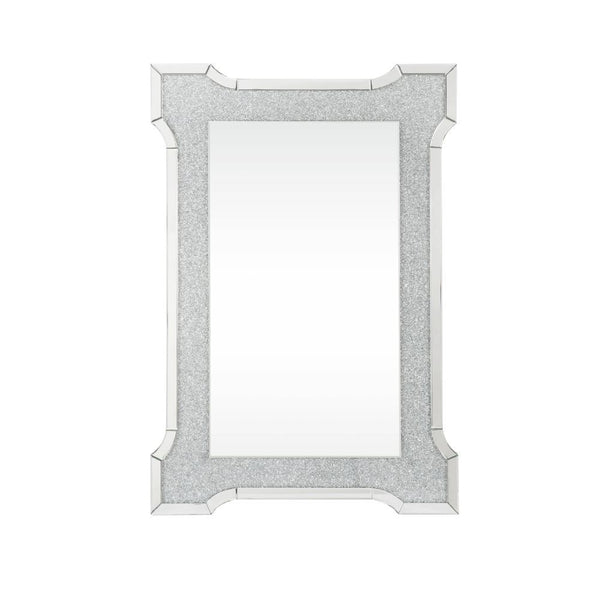 Noralie - 47" X 31" Accent Mirror With Faux Diamonds - Mirrored