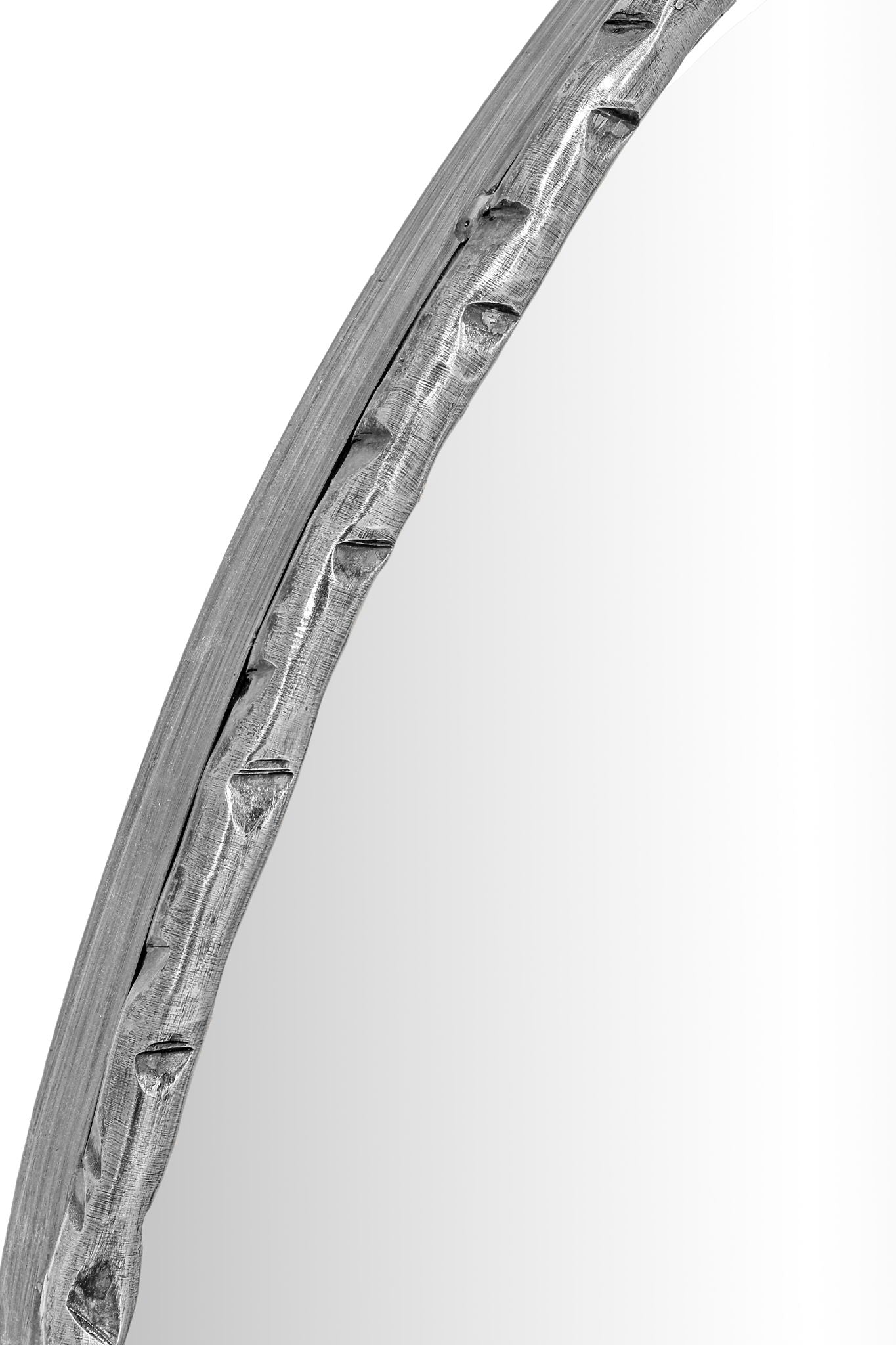 Hammer - Round Iron Mirror