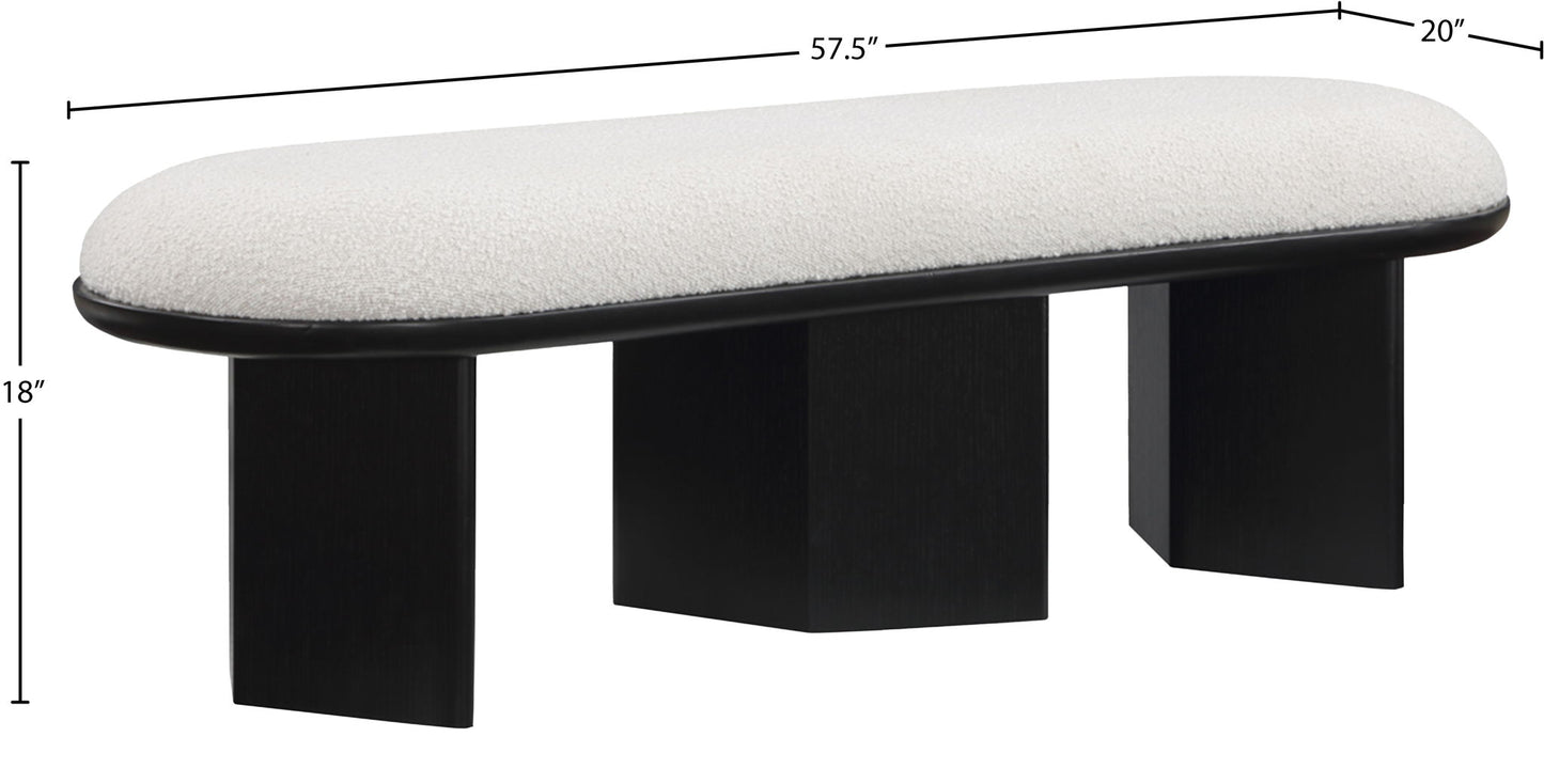 Wilshire - Bench With Black Base