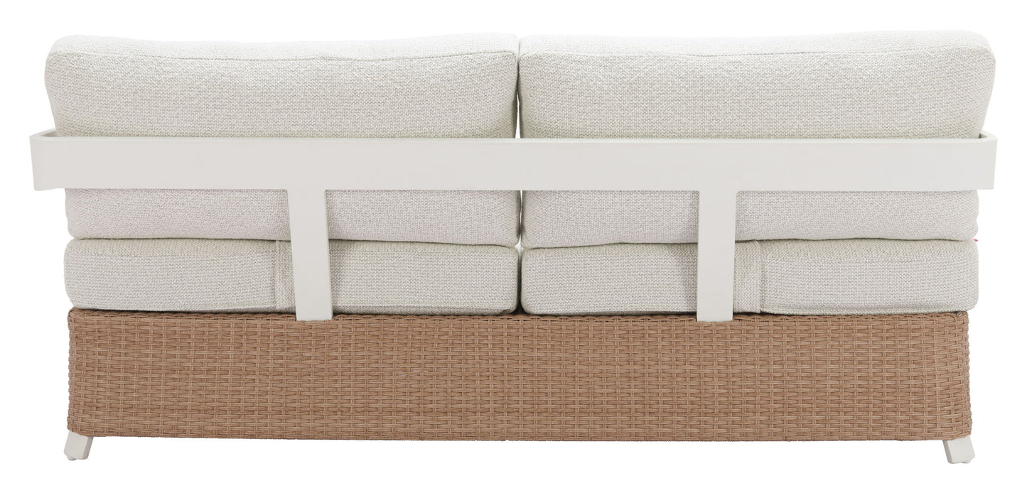Gelo - Outdoor Sofa - White / Brown