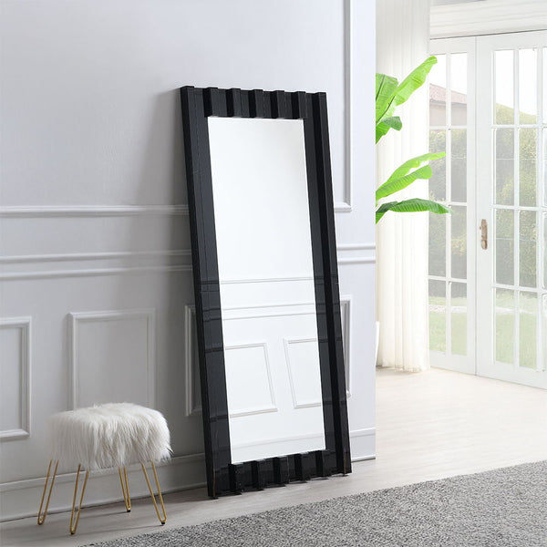 Dara - Floor Mirror - Black