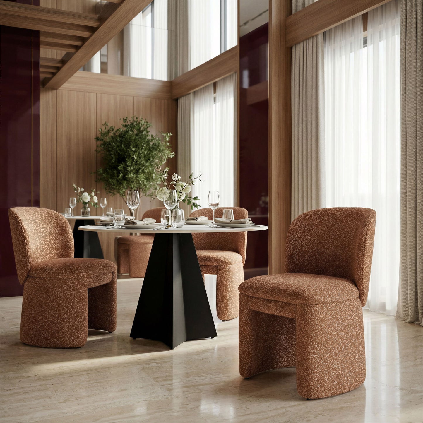 Citrine - Dining Chair (Set of 2) - Biscuit Brown