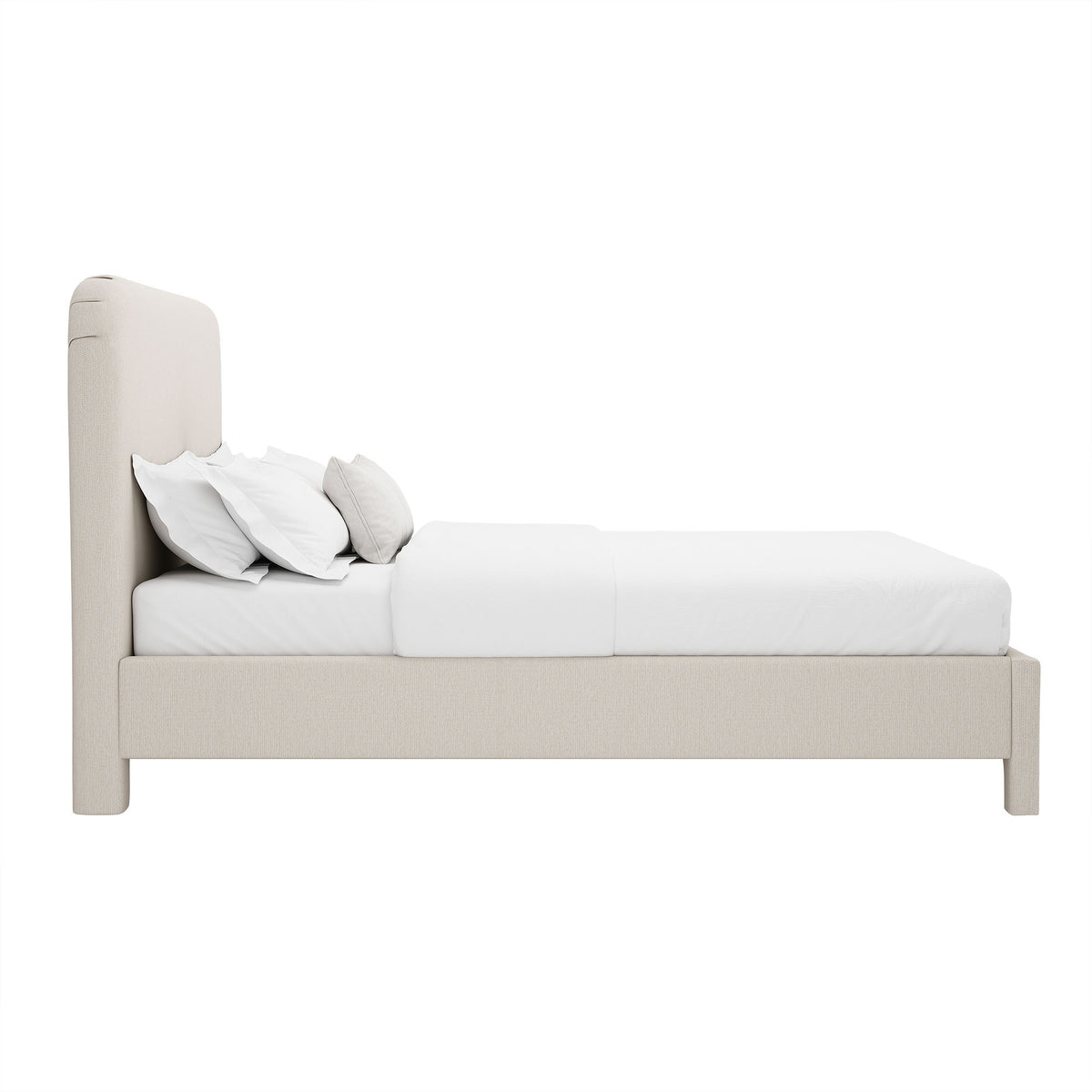 Layton - Rounded Corner Upholstered Bed