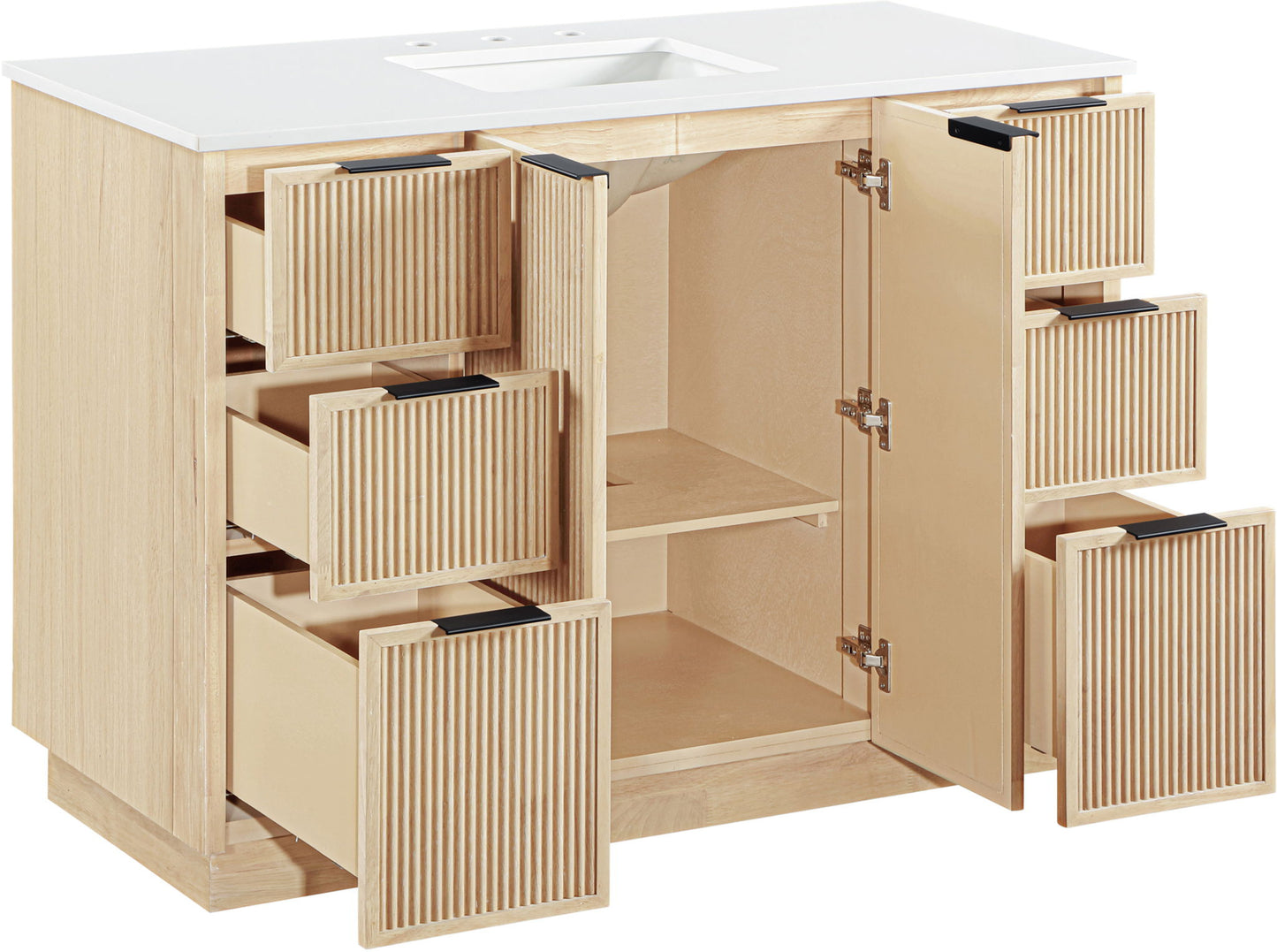 Willard - Engineered Stone And Solid Wood Bathroom Vanity