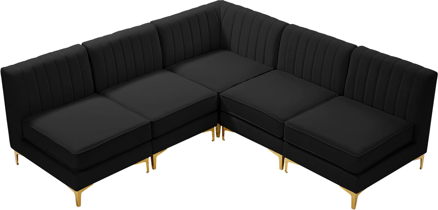 Alina - 5 Piece Armless Sectional