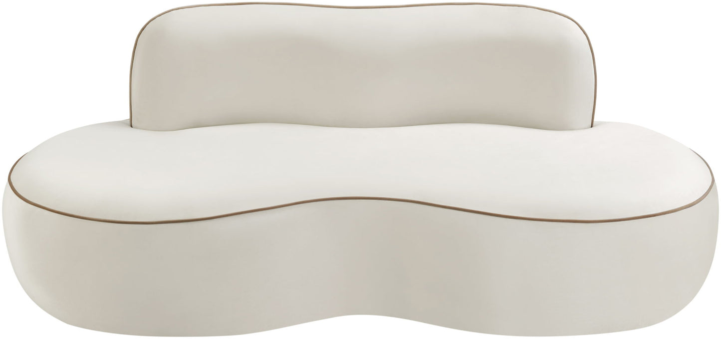 Swerve - Velvet 77" Upholstered Loveseat