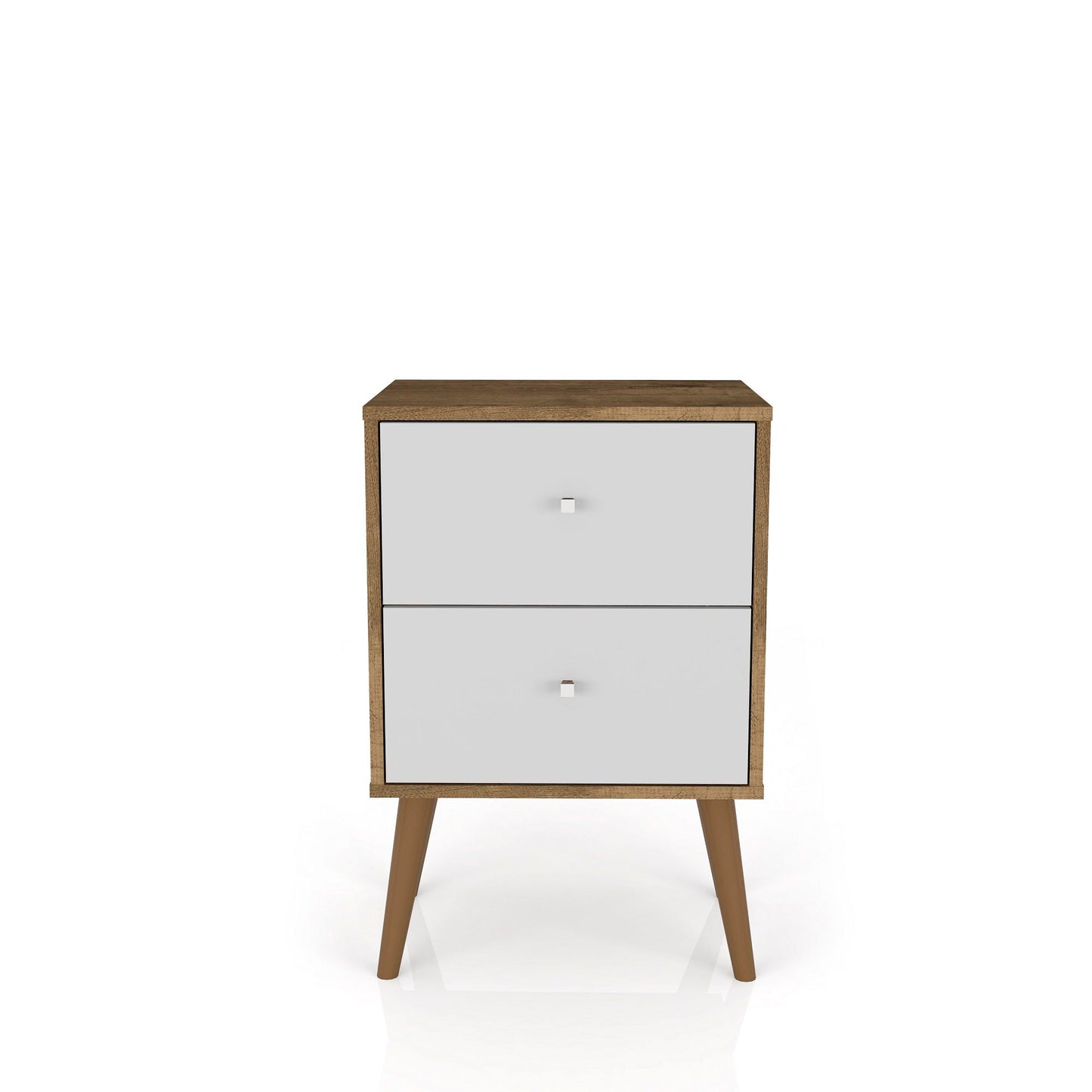 Manhattan Liberty - Nightstand With Rustic Brown Frame