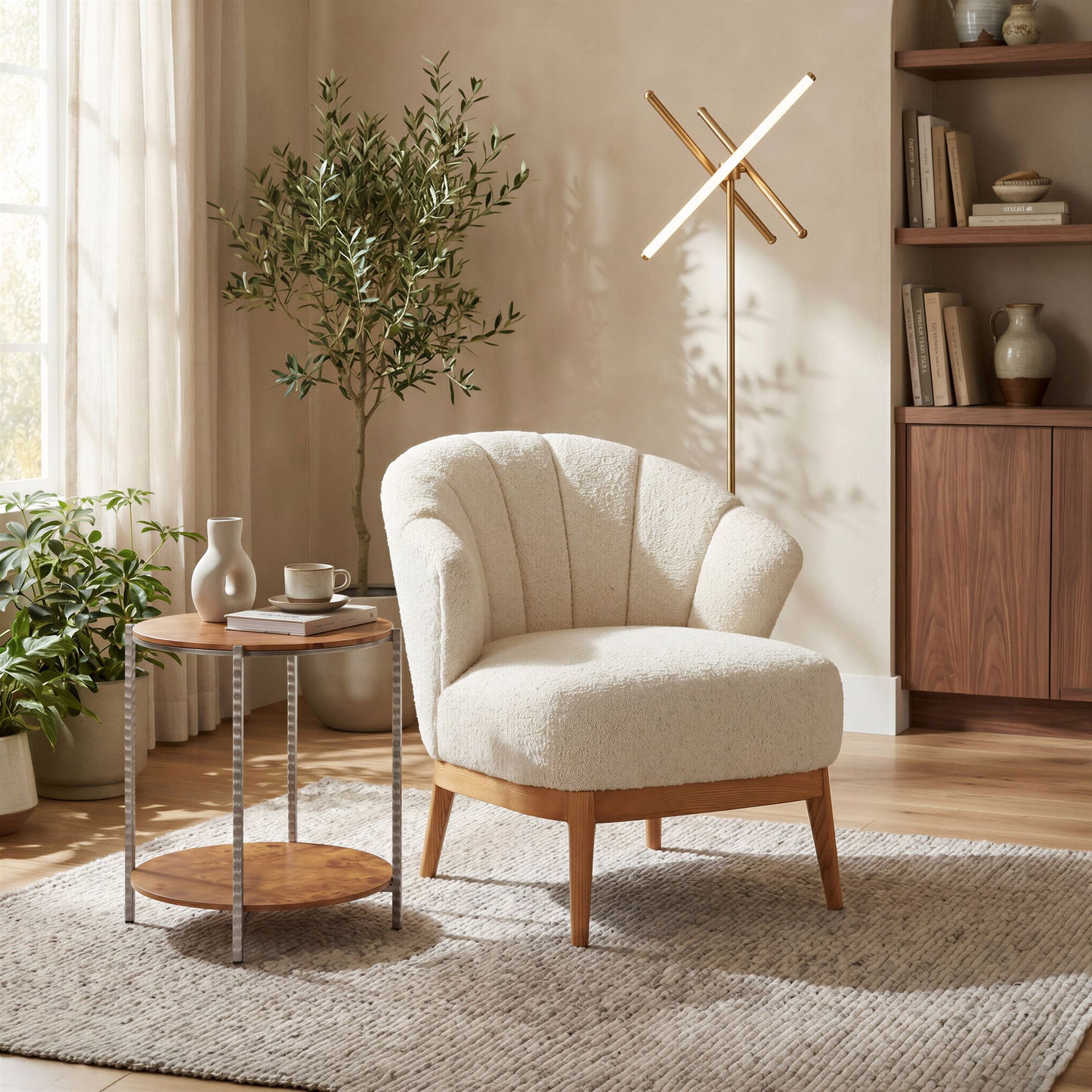 Leque - Accent Chair - Tawny Beige