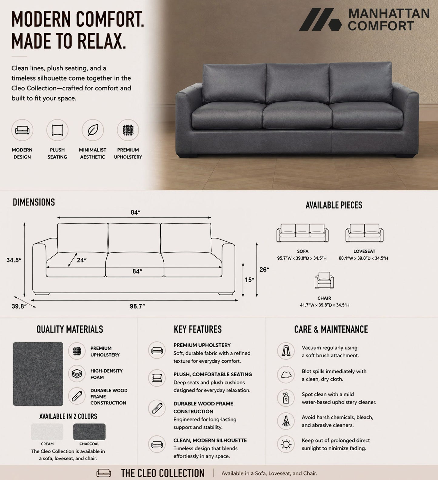 Manhattan Cleo - Sofa