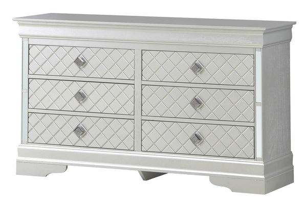 Verona - 33" Dresser - Silver Champagne