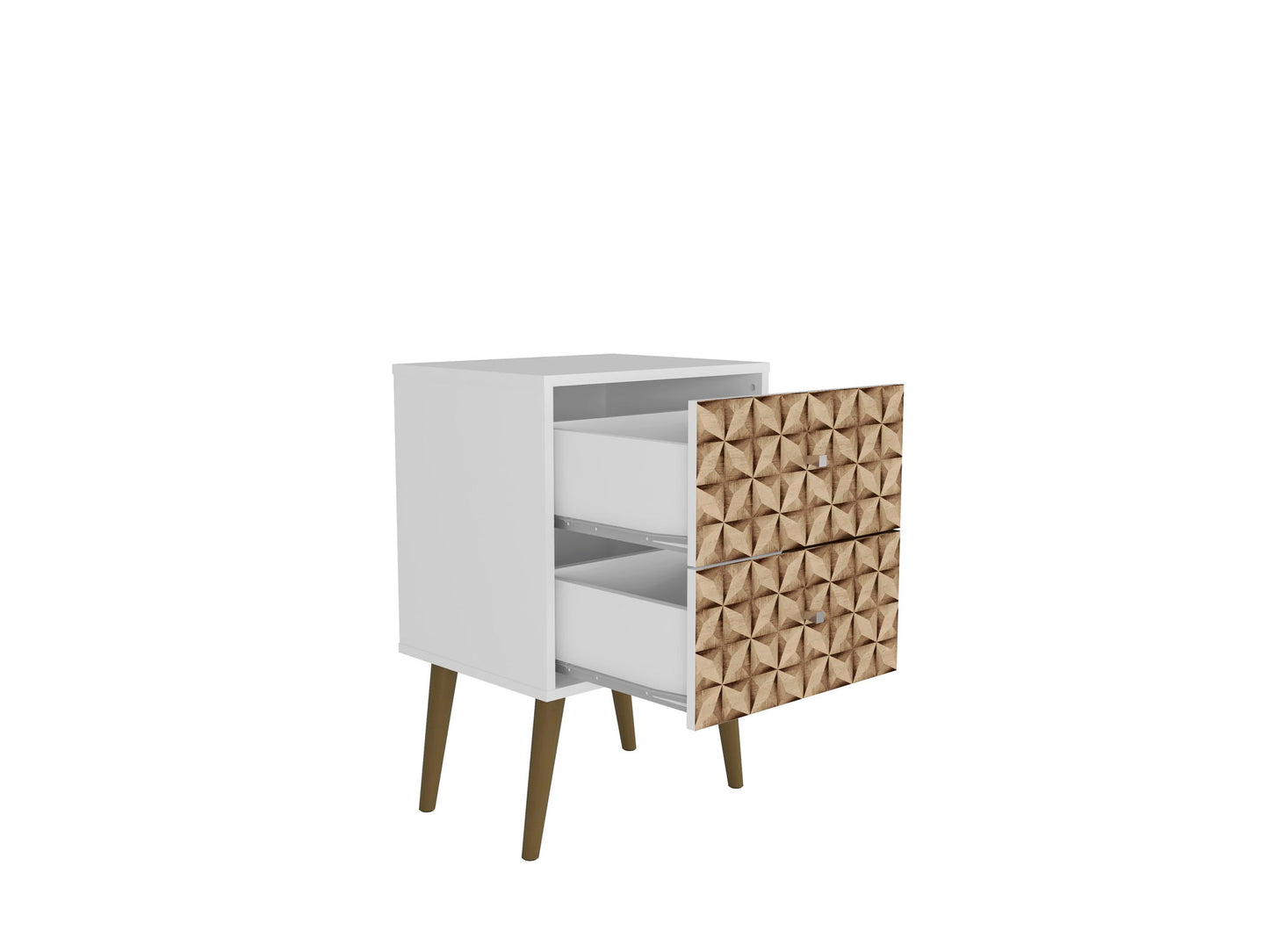 Manhattan Liberty - Nightstand Wtth White Frame