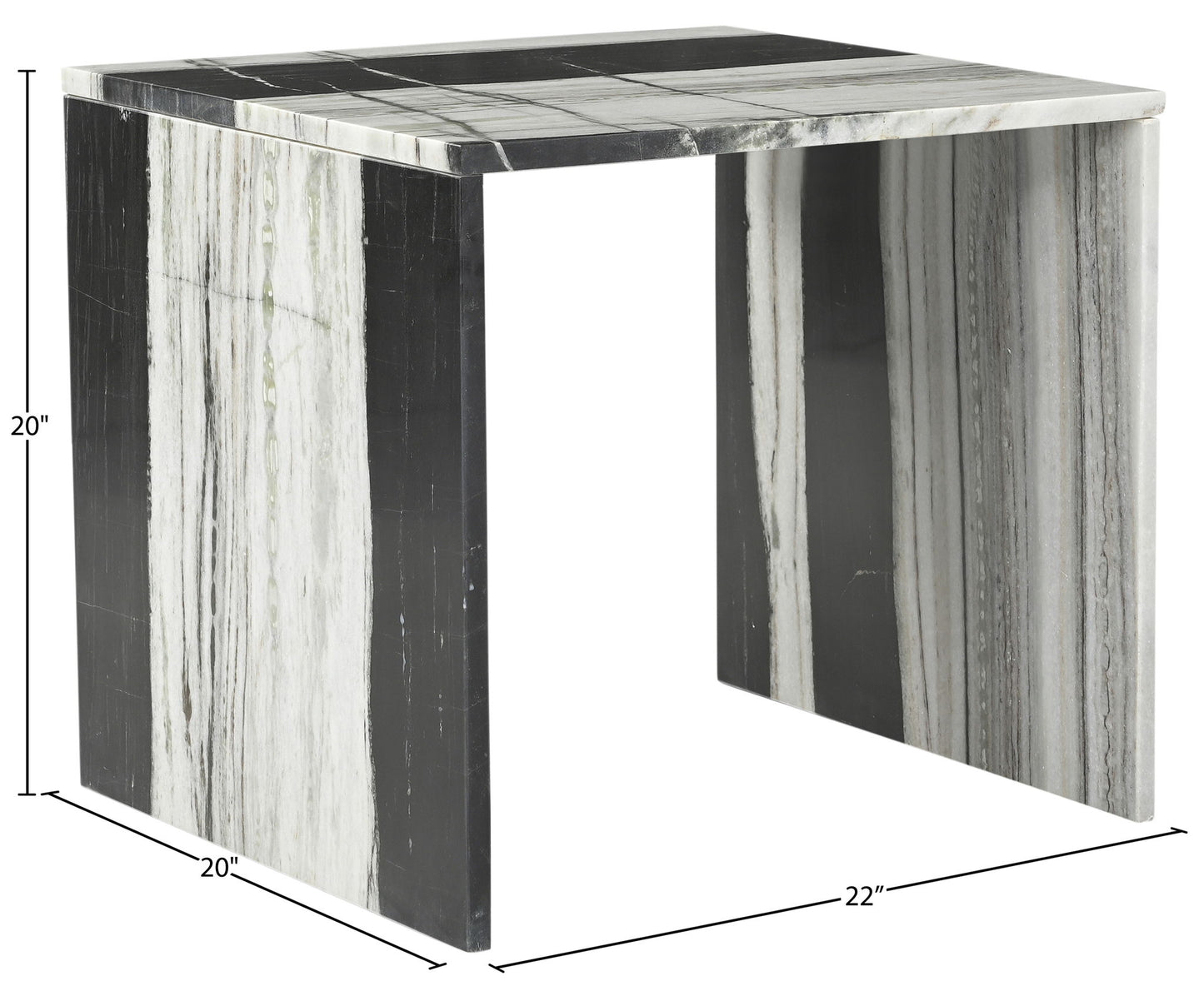 Vernazza - Marble Table - Panda