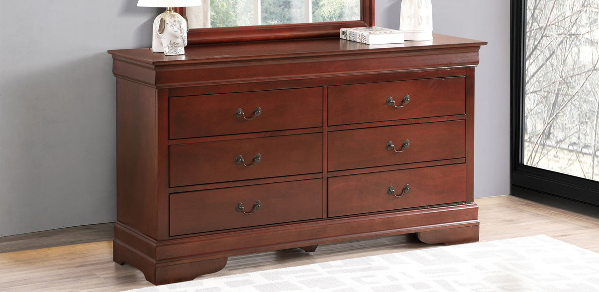 Glory Furniture - Louis Phillipe - Dresser & Mirror