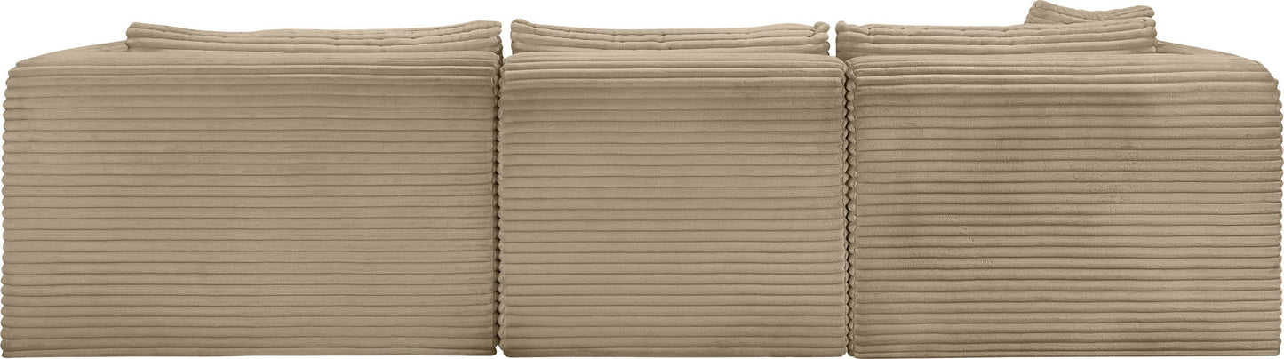 Shaggy - Fabric 3 Piece Modular Sectional