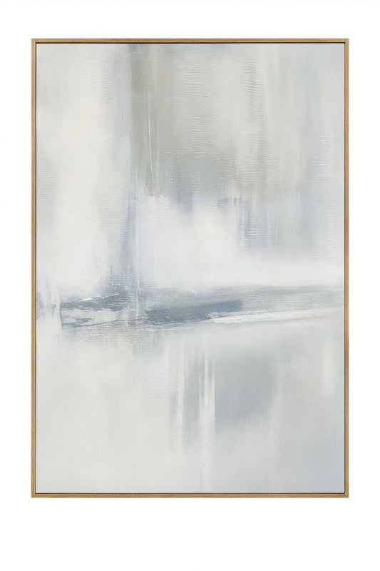 Framed Canvas Calm Reflection - Silver