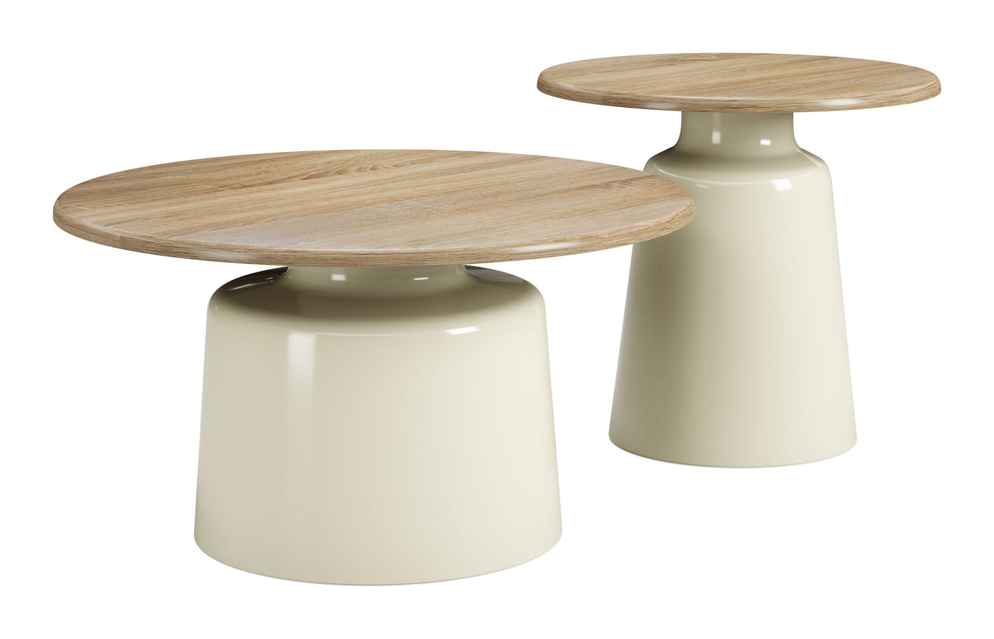 Lireen - Coffee Table Set - Natural / Ivory